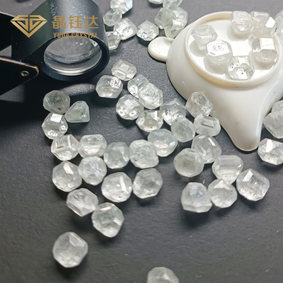 DEF Color VVS VS SI ความชัดเจน HPHT Lab Grown Diamonds Round Uncut 3-4ct