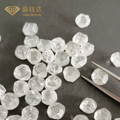 4ct DEF Carbon HPHT Lab Grown Rough Diamonds VVS Clarity No Grey สำหรับแหวน
