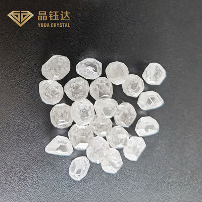 3.0-4.0 กะรัต Lab Grown Rough Diamonds สังเคราะห์ขนาดใหญ่สีขาว HPHT Diamond