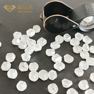 ขนาดใหญ่1-1.5กะรัตหยาบ Lab Grown Diamonds HPHT CVD White Rough Diamond