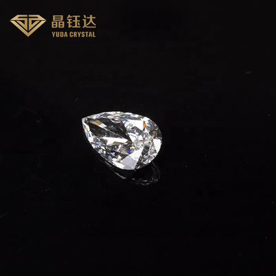VVS VS ความชัดเจน DEF Color Lab Grown White Loose Diamond Pear Cut Diamond