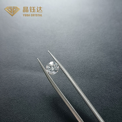 สีขาวกลม 7ct 8ct HPHT ทองเหลืองที่เพาะในห้องปฏิบัติการ DEF สี VVS VS ความชัดเจน