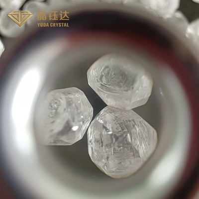 กลม HPHT เพชรดิบ 8.0ct เพชรที่เพาะในห้องปฏิบัติการ สีขาว VVS VS