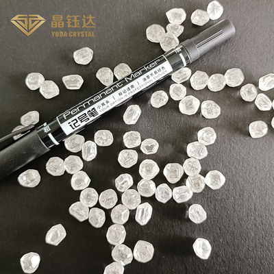 1.0 1.5 กะรัต Lab Grown Diamonds HPHT Rough Uncut White Diamond For Rings