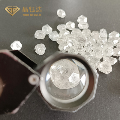 สี่เหลี่ยมกลม 10ct GH สี VS ความชัดเจน HPHT เพชรหยาบสําหรับเครื่องประดับ